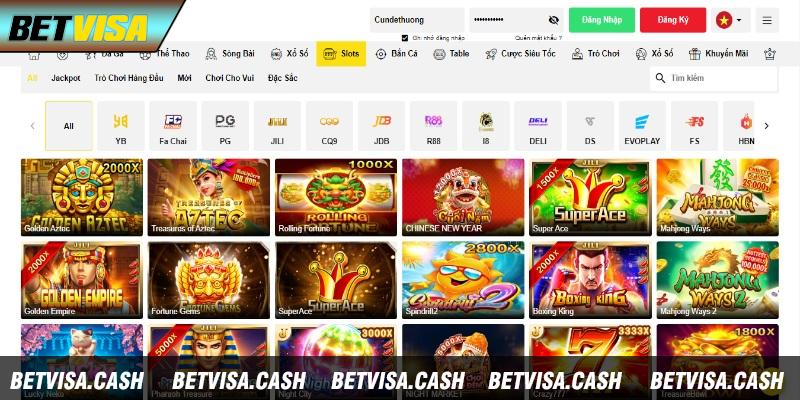 Slots Betvisa với các thông tin giới thiệu cơ bản